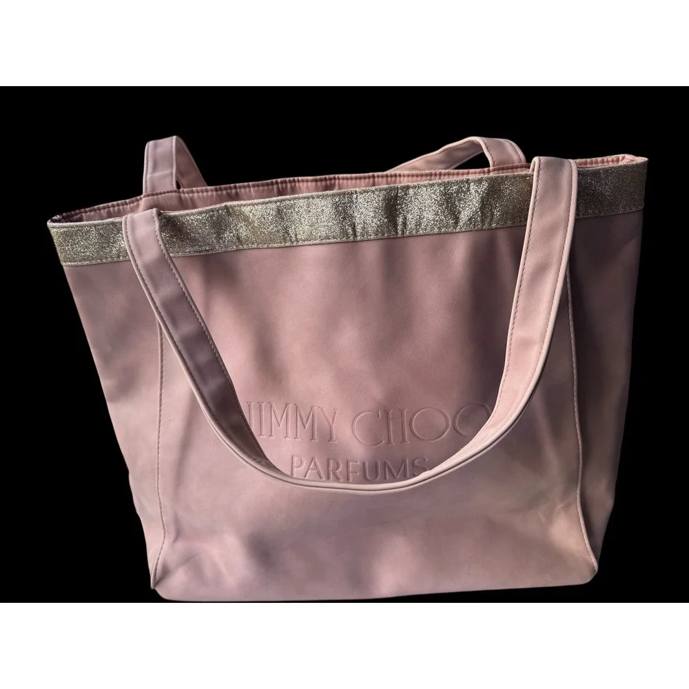 Jimmy‎ Choo Parfums Pink Tote Bag Glitter Accent